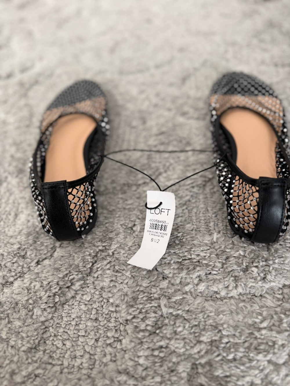 Sparkle Mesh Ballet Flats